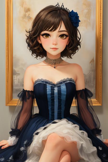 11168-874768779-masterpiece,best quality,_lora_tbh199-_0.7_,illustration,style of Rosina Wachtmeister portrait of idolmaster cinderella girls,.png